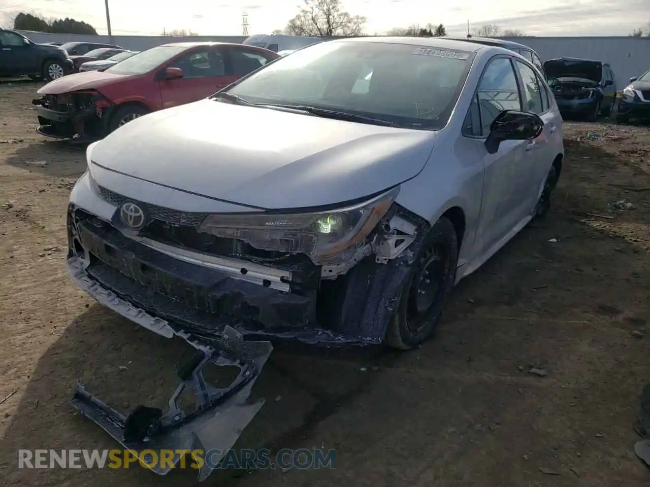 2 Photograph of a damaged car 5YFEPRAE8LP117058 TOYOTA COROLLA 2020
