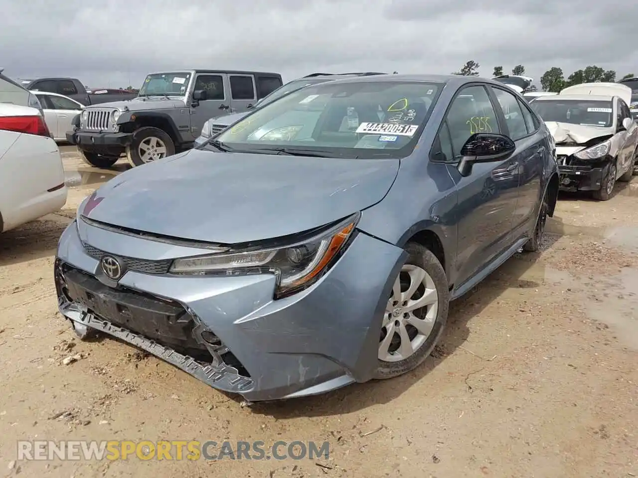 2 Photograph of a damaged car 5YFEPRAE8LP121742 TOYOTA COROLLA 2020