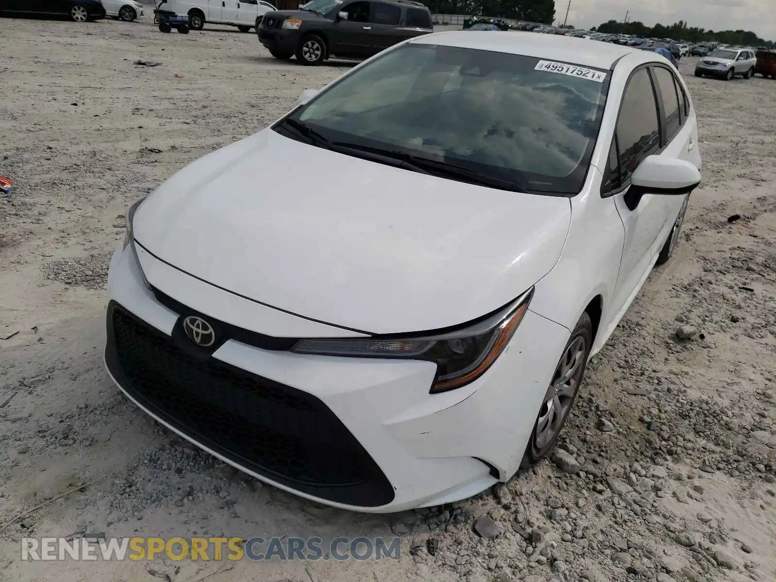 2 Photograph of a damaged car 5YFEPRAE8LP123202 TOYOTA COROLLA 2020