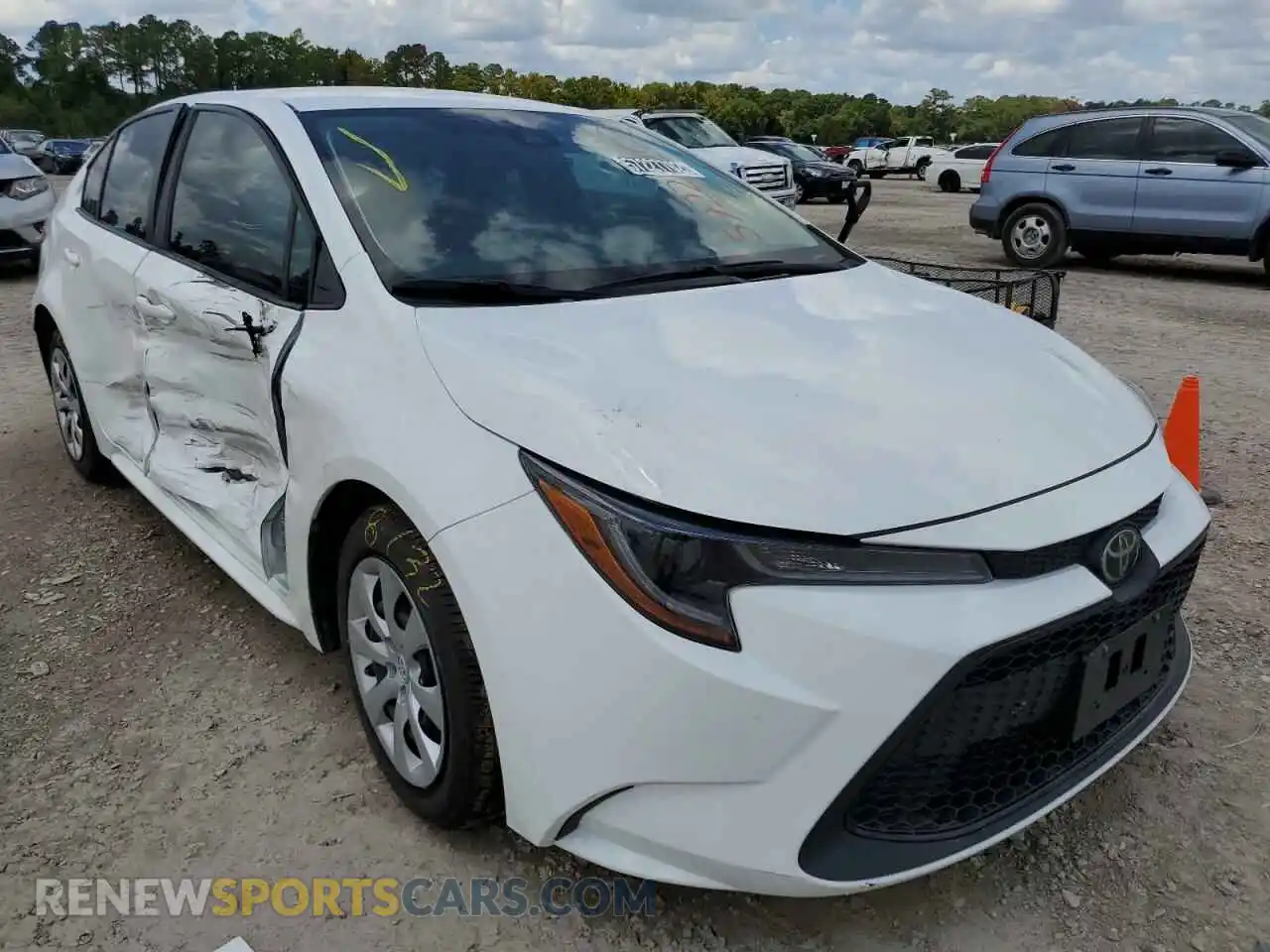 1 Photograph of a damaged car 5YFEPRAE8LP124317 TOYOTA COROLLA 2020