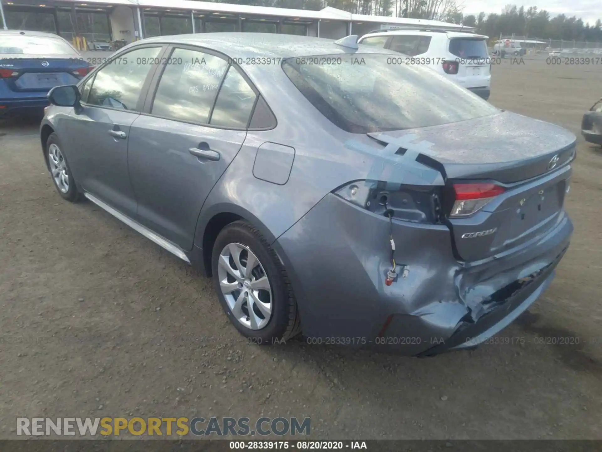 3 Photograph of a damaged car 5YFEPRAE8LP127072 TOYOTA COROLLA 2020