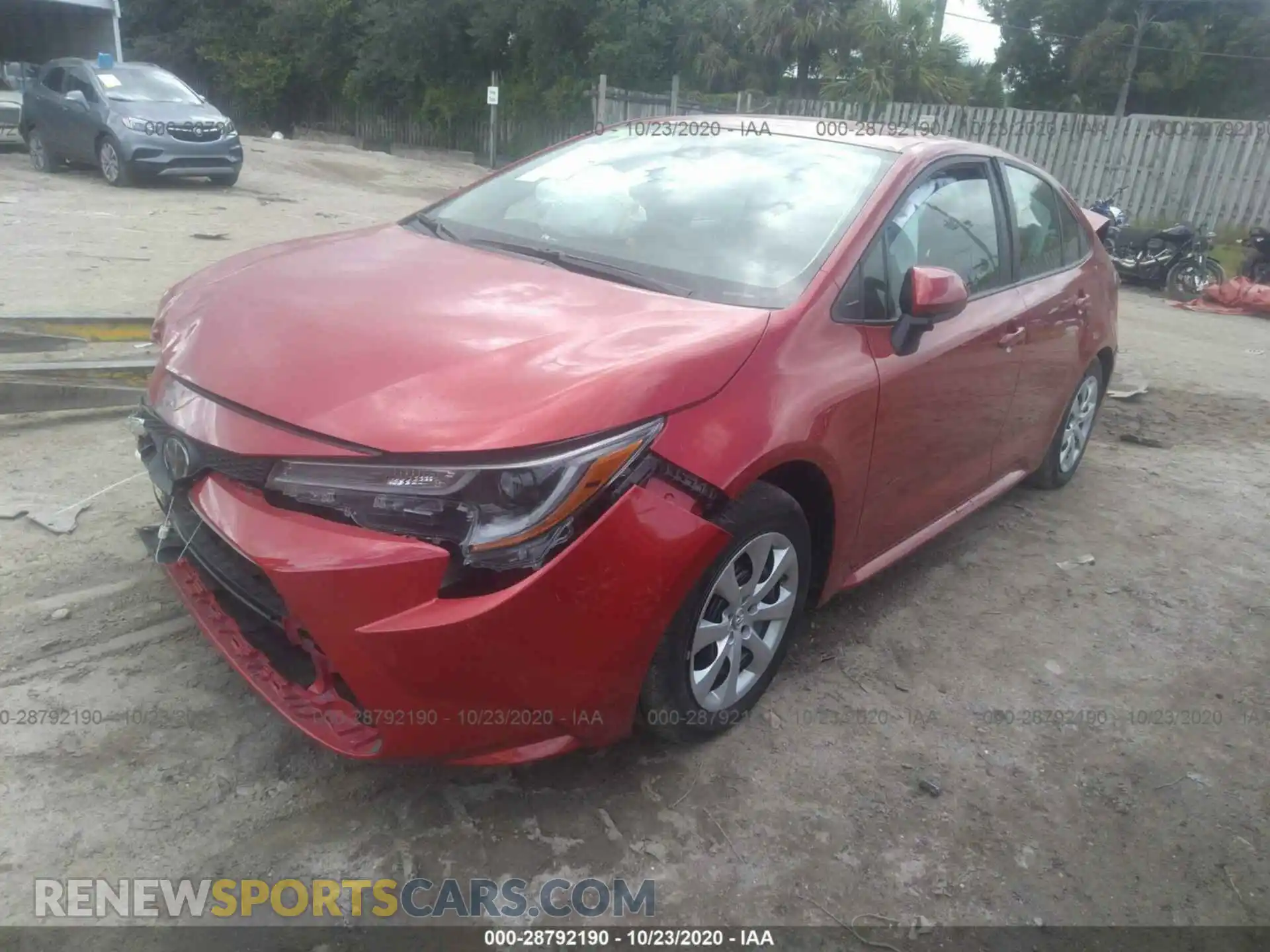 2 Photograph of a damaged car 5YFEPRAE8LP128724 TOYOTA COROLLA 2020