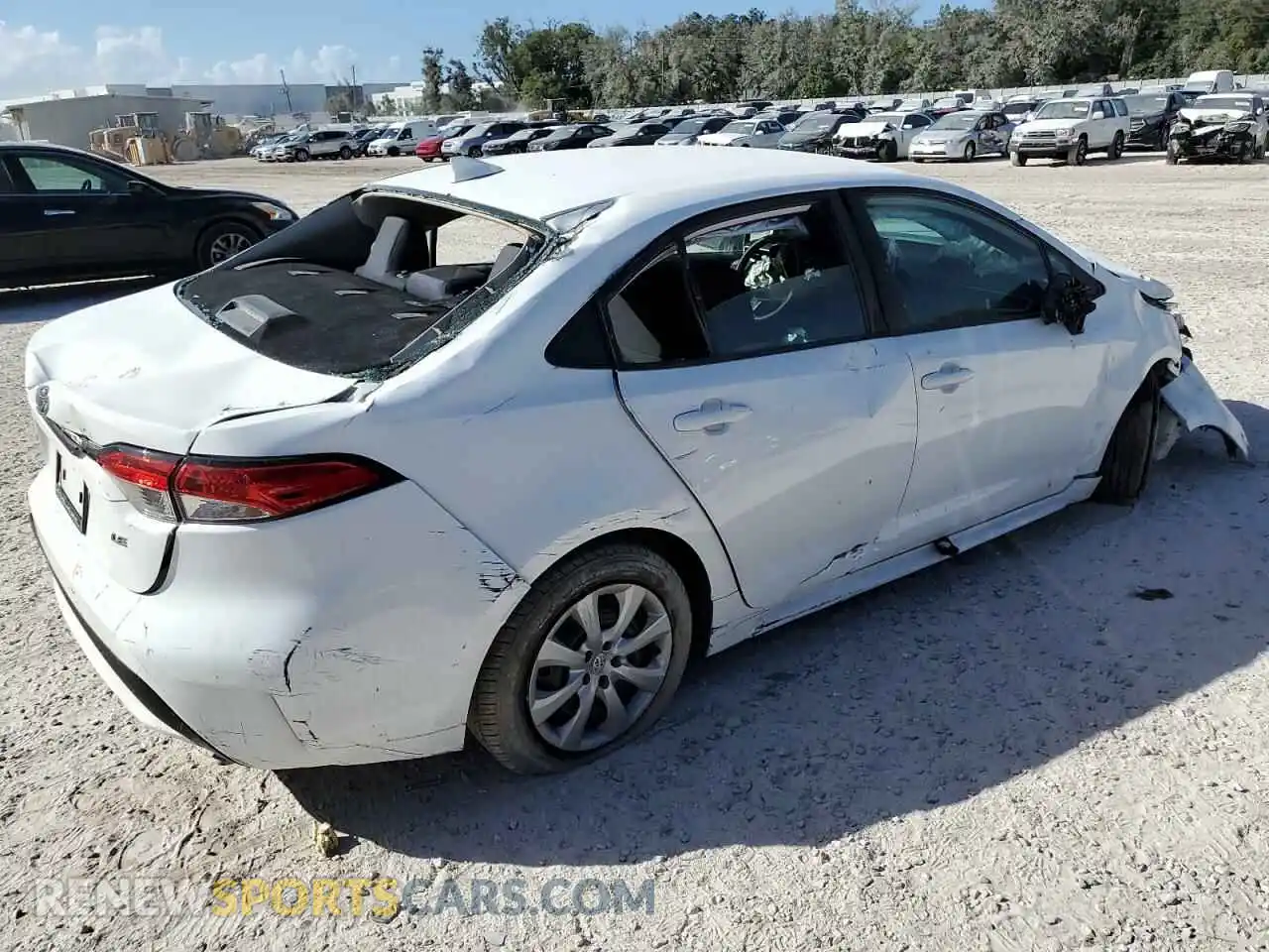 3 Photograph of a damaged car 5YFEPRAE8LP133390 TOYOTA COROLLA 2020