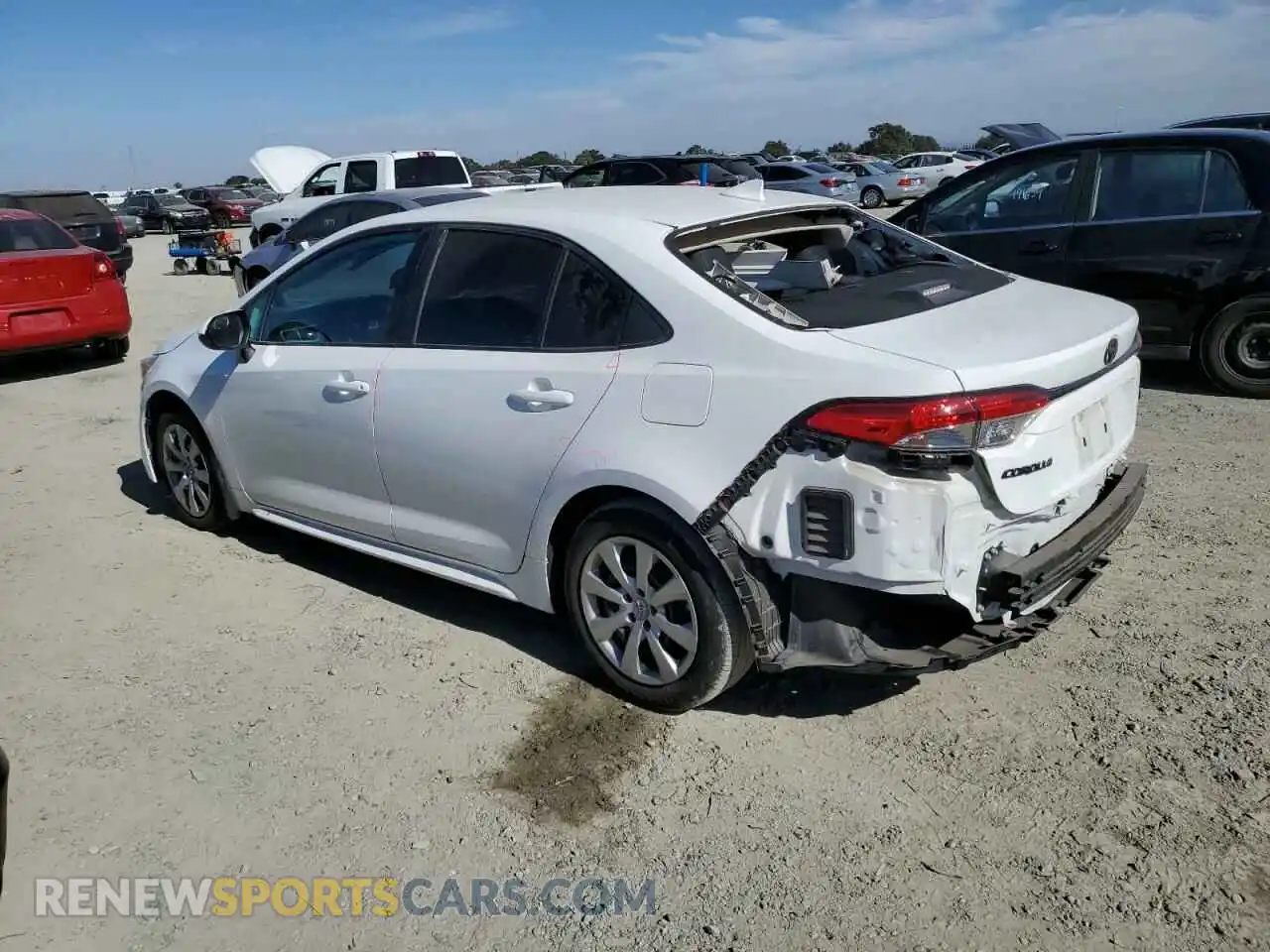 2 Photograph of a damaged car 5YFEPRAE8LP135916 TOYOTA COROLLA 2020