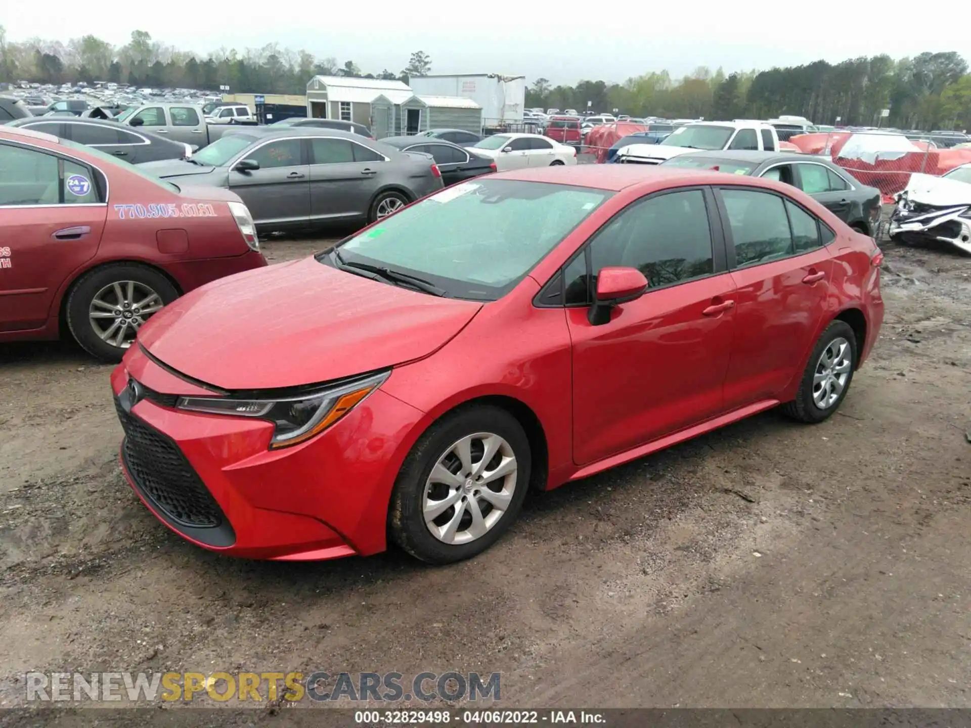 2 Photograph of a damaged car 5YFEPRAE8LP139934 TOYOTA COROLLA 2020