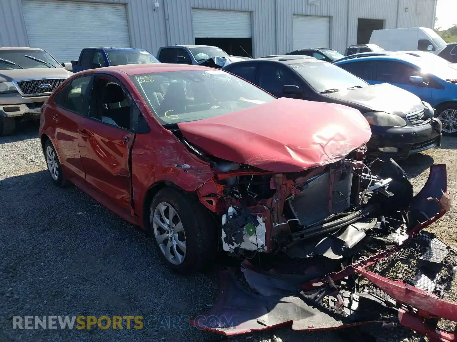 1 Photograph of a damaged car 5YFEPRAE8LP143532 TOYOTA COROLLA 2020