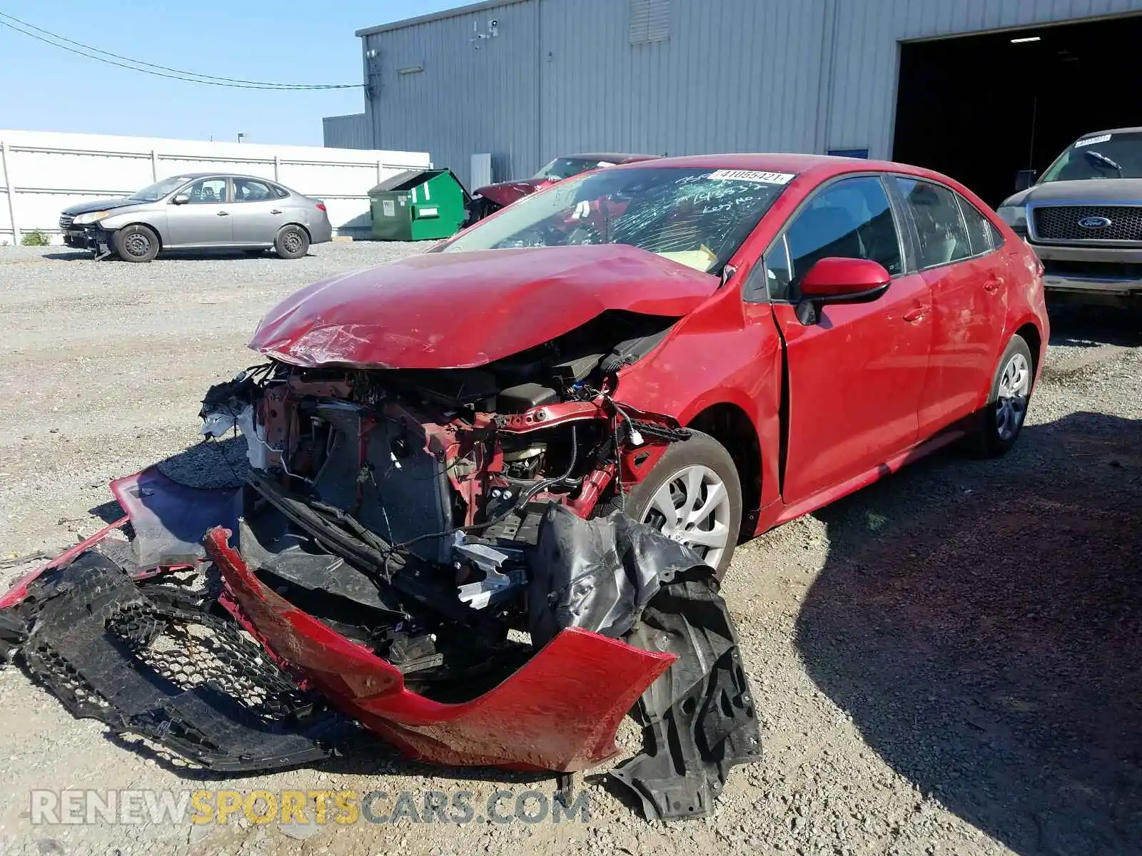 2 Photograph of a damaged car 5YFEPRAE8LP143532 TOYOTA COROLLA 2020