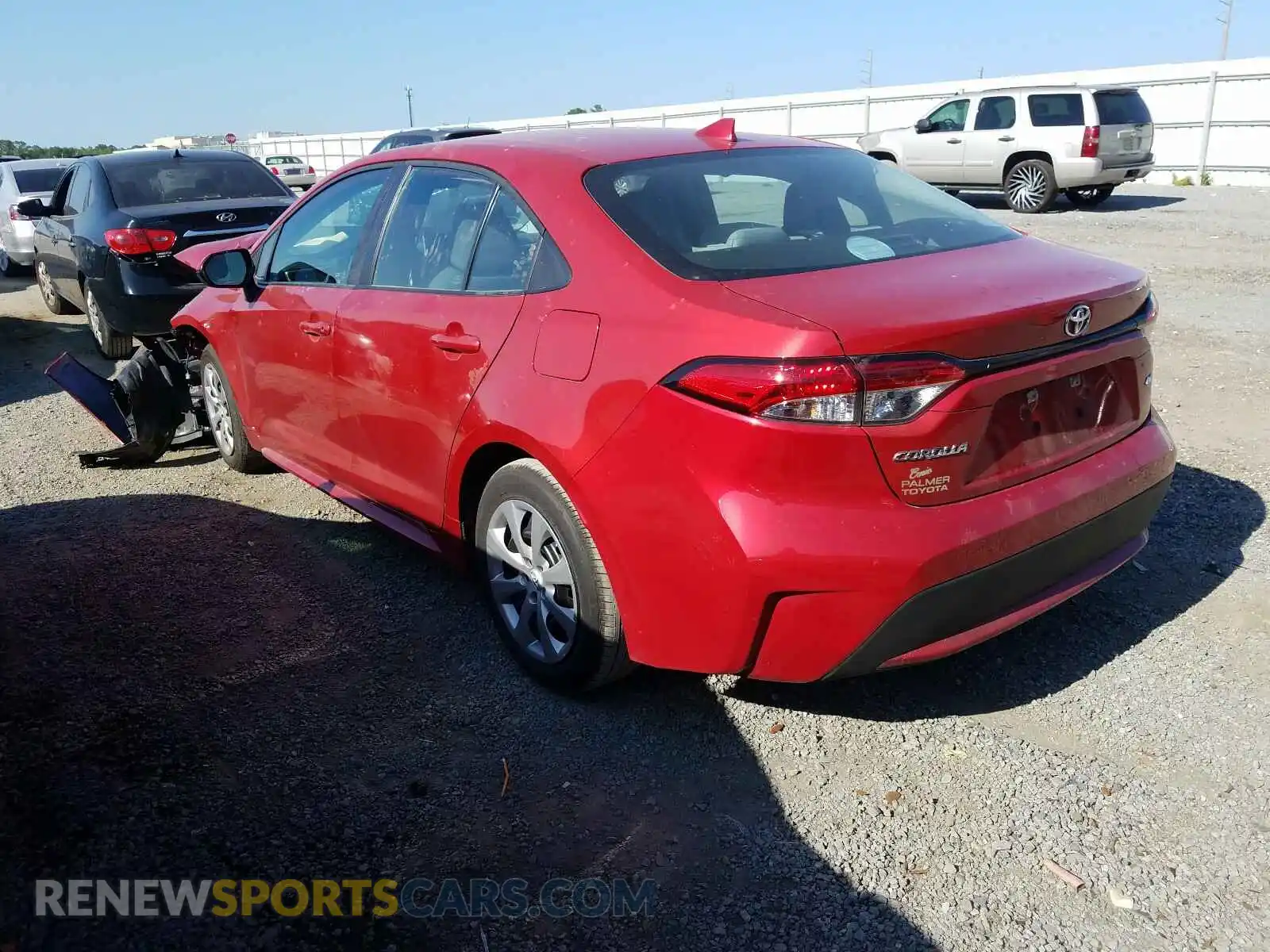 3 Photograph of a damaged car 5YFEPRAE8LP143532 TOYOTA COROLLA 2020