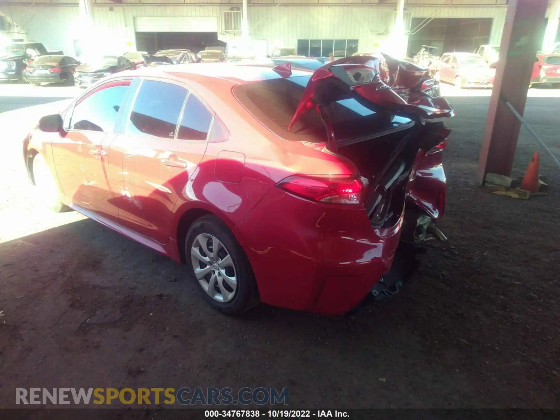 3 Photograph of a damaged car 5YFEPRAE8LP144485 TOYOTA COROLLA 2020