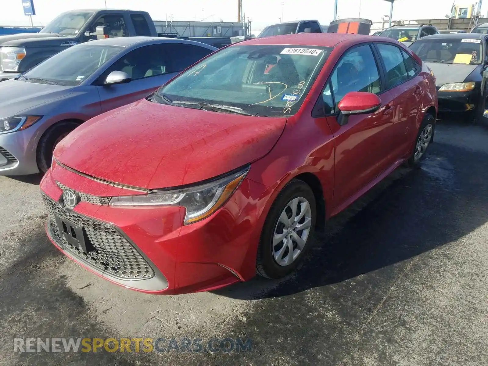 2 Photograph of a damaged car 5YFEPRAE8LP144695 TOYOTA COROLLA 2020