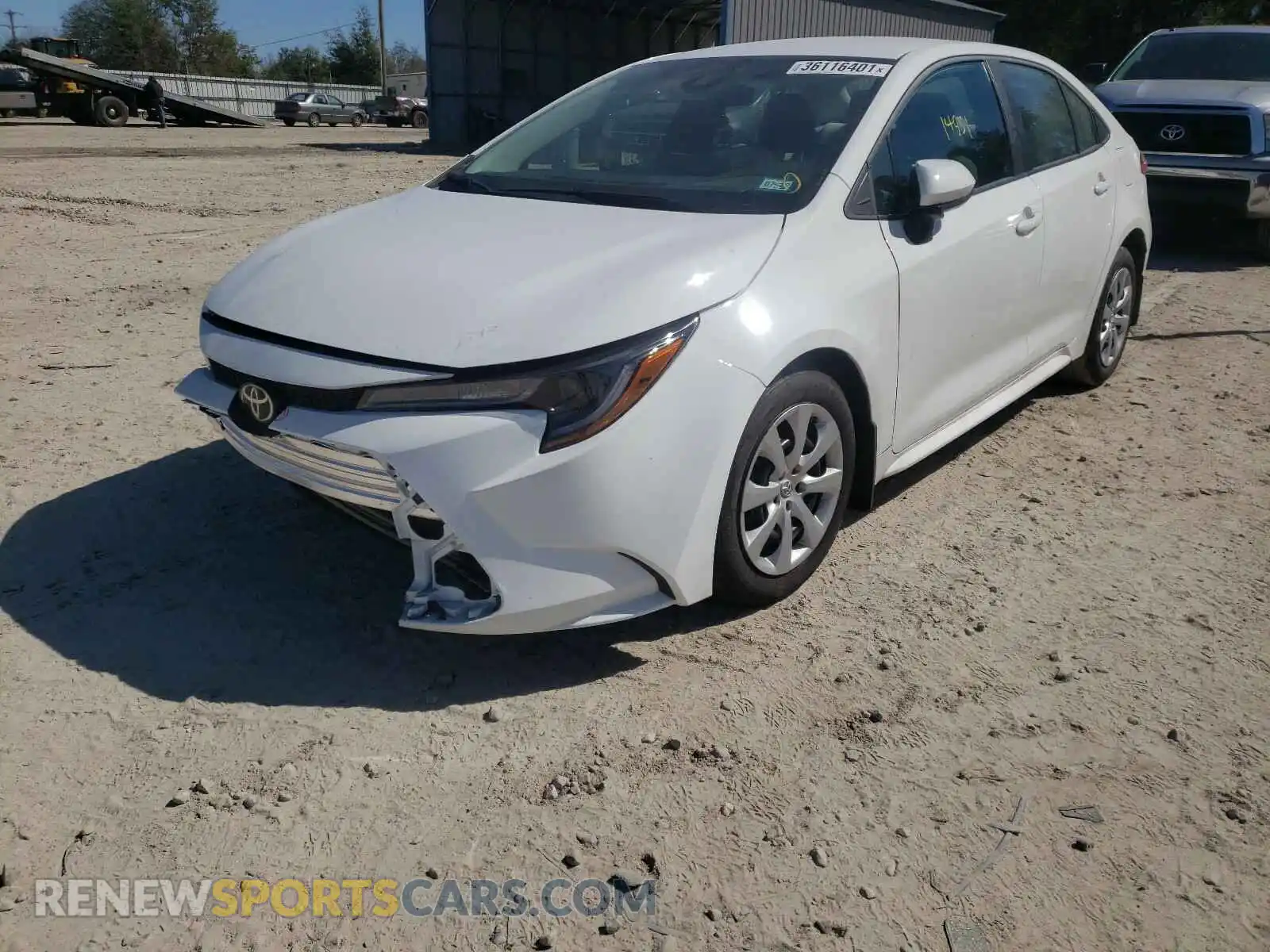 2 Photograph of a damaged car 5YFEPRAE8LP144857 TOYOTA COROLLA 2020