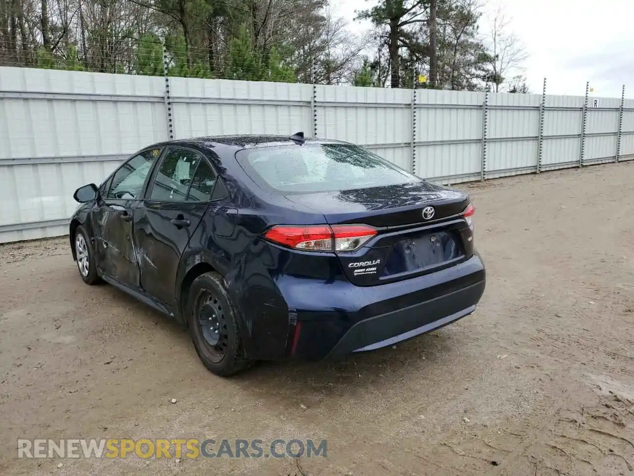2 fotografías del automóvil dañado 5YFEPRAE9LP005188 TOYOTA COROLLA 2020
