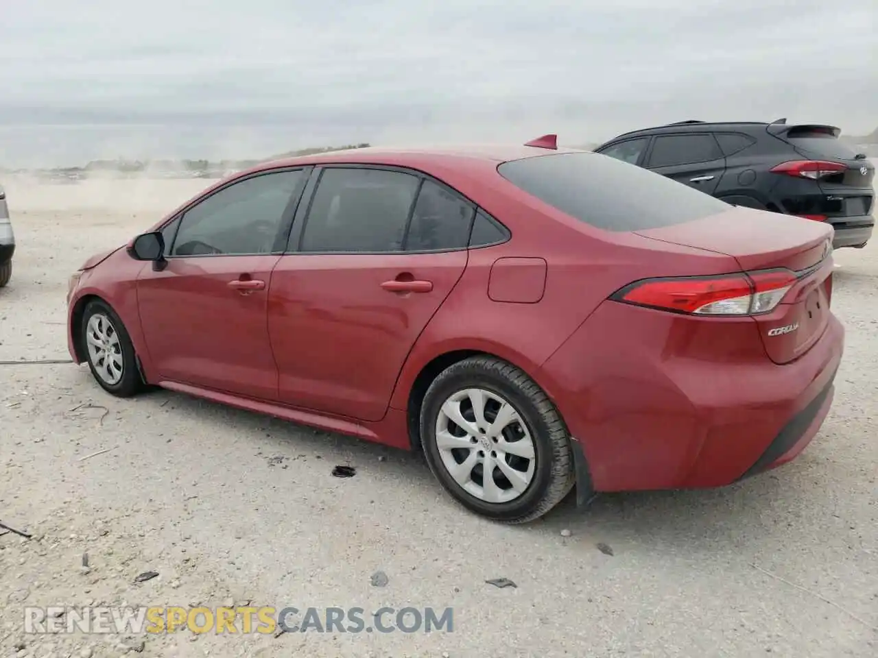 2 fotografías del automóvil dañado 5YFEPRAE9LP007829 TOYOTA COROLLA 2020