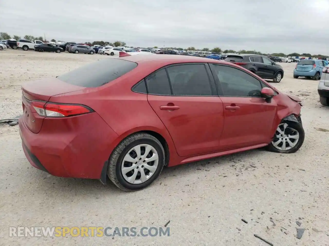 3 fotografías del automóvil dañado 5YFEPRAE9LP007829 TOYOTA COROLLA 2020