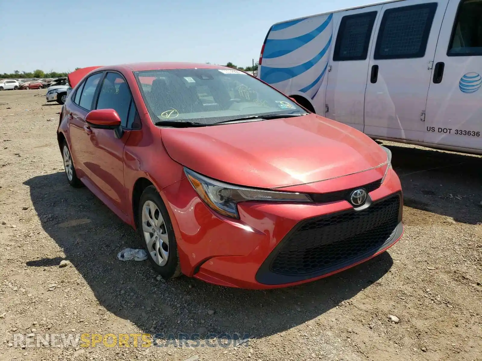 1 fotografías del automóvil dañado 5YFEPRAE9LP018264 TOYOTA COROLLA 2020
