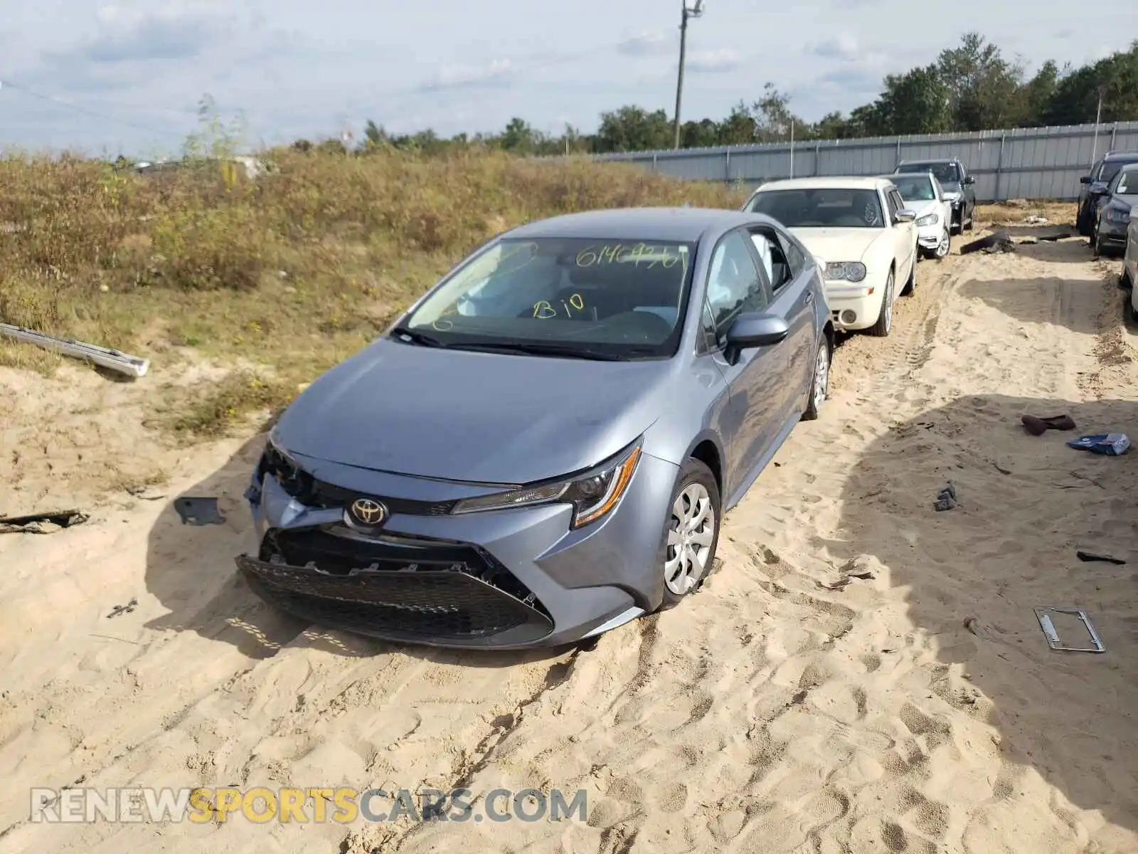 2 Photograph of a damaged car 5YFEPRAE9LP020919 TOYOTA COROLLA 2020