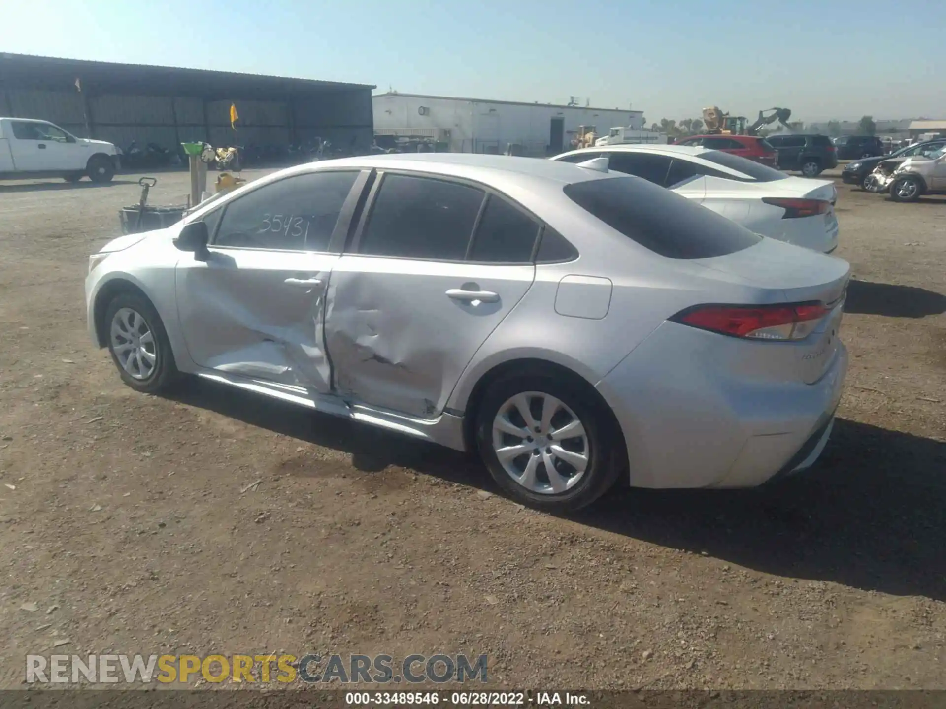 3 Photograph of a damaged car 5YFEPRAE9LP021066 TOYOTA COROLLA 2020