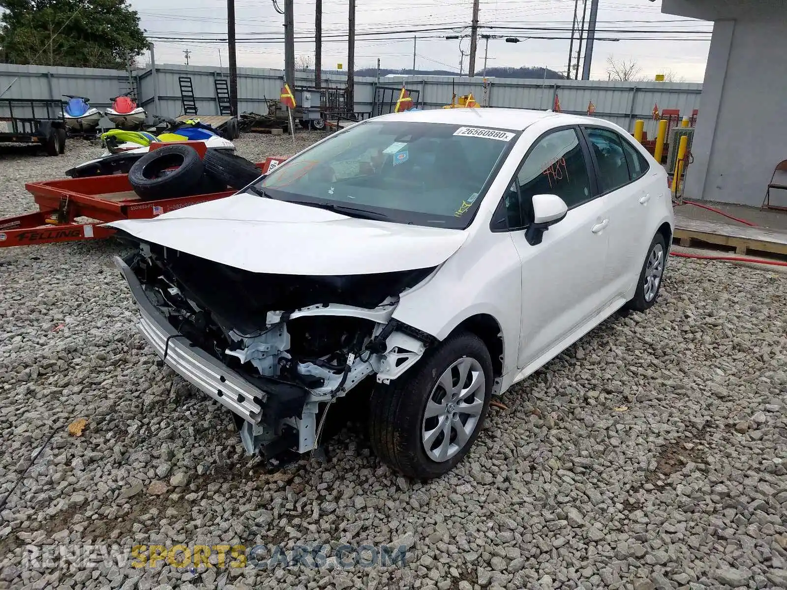 2 Photograph of a damaged car 5YFEPRAE9LP025554 TOYOTA COROLLA 2020
