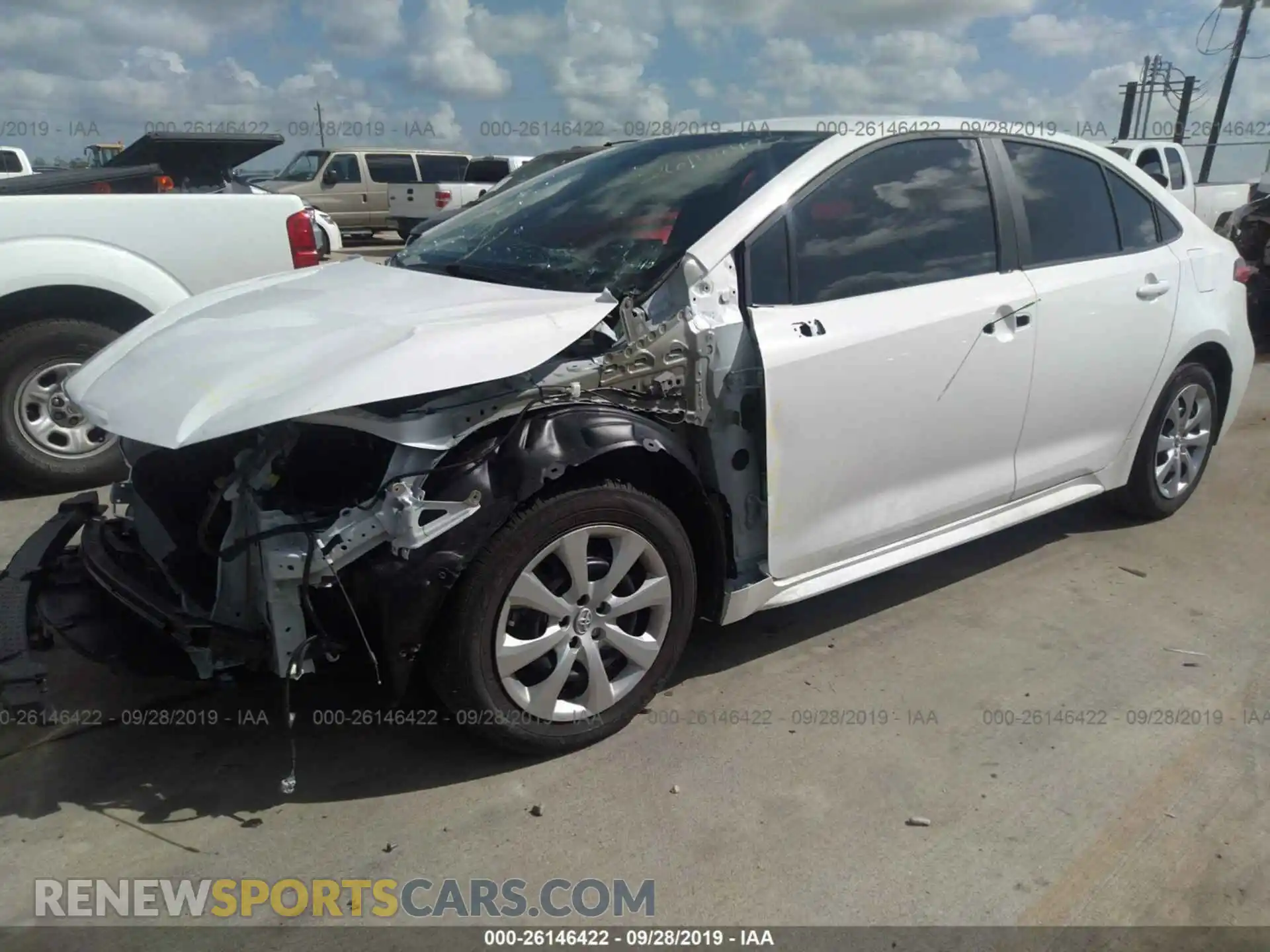 2 Photograph of a damaged car 5YFEPRAE9LP039986 TOYOTA COROLLA 2020