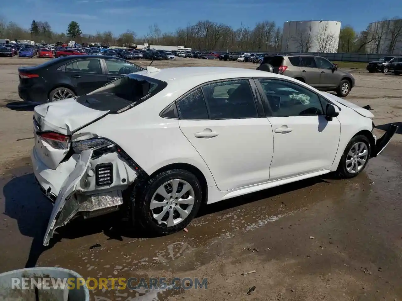 3 fotografías del automóvil dañado 5YFEPRAE9LP043116 TOYOTA COROLLA 2020