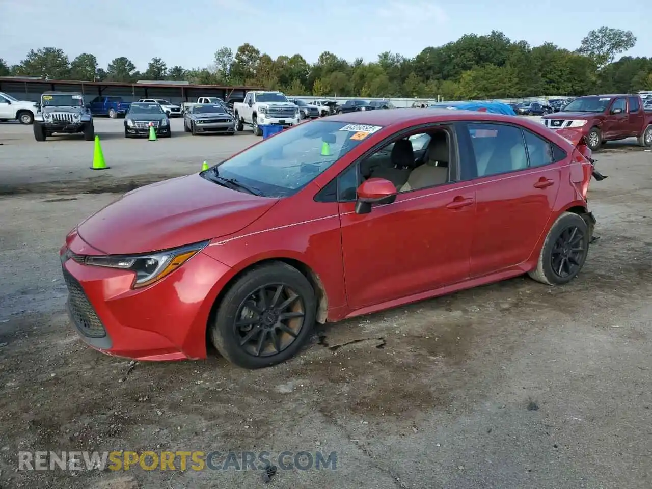 1 Photograph of a damaged car 5YFEPRAE9LP048350 TOYOTA COROLLA 2020