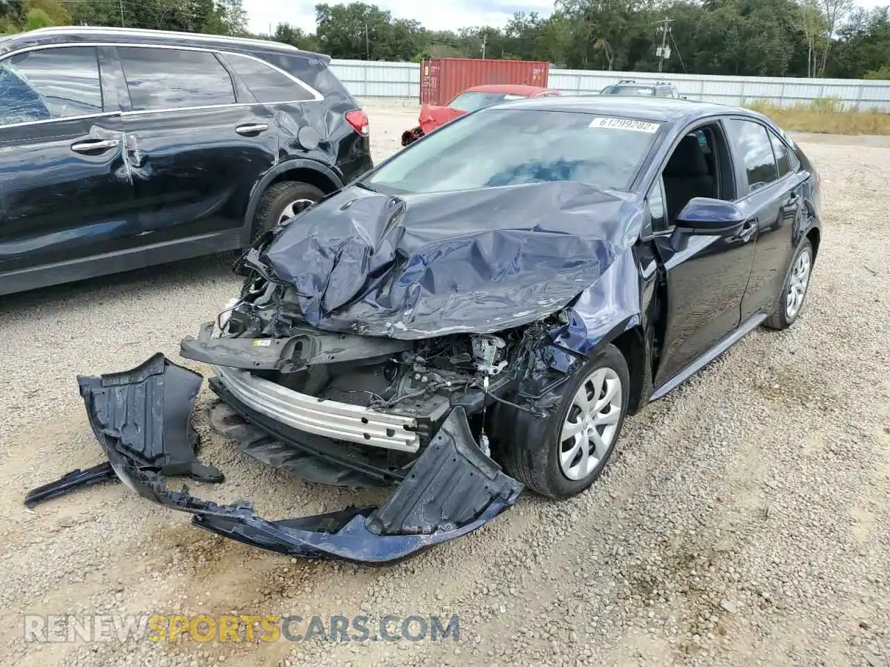 2 Photograph of a damaged car 5YFEPRAE9LP053192 TOYOTA COROLLA 2020