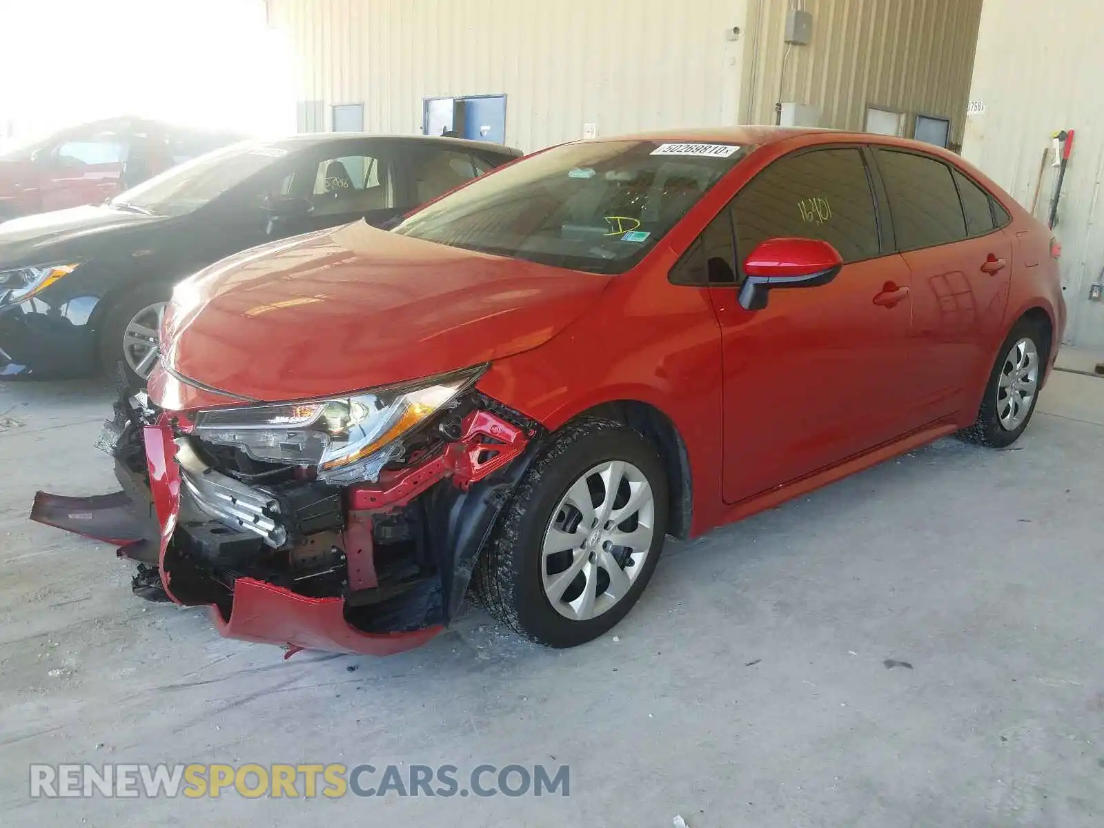 2 Photograph of a damaged car 5YFEPRAE9LP053497 TOYOTA COROLLA 2020
