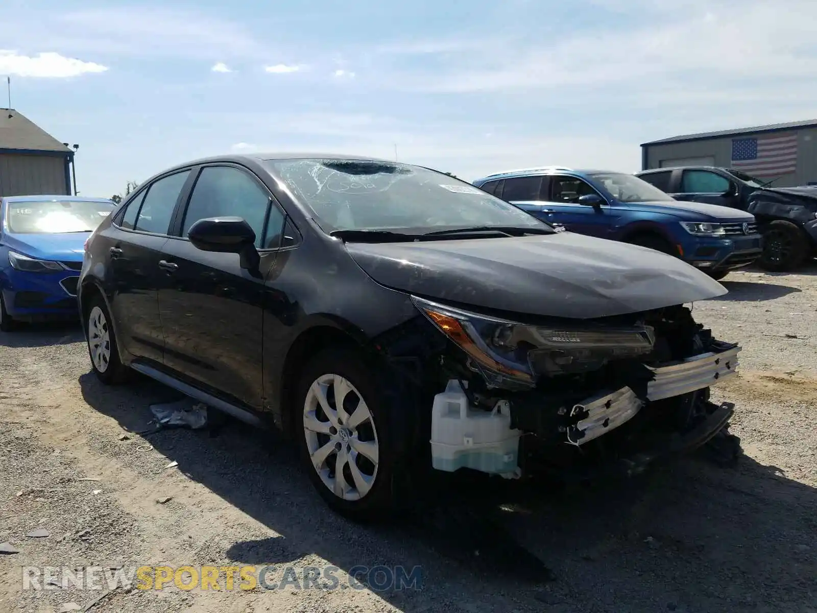 1 Photograph of a damaged car 5YFEPRAE9LP067819 TOYOTA COROLLA 2020