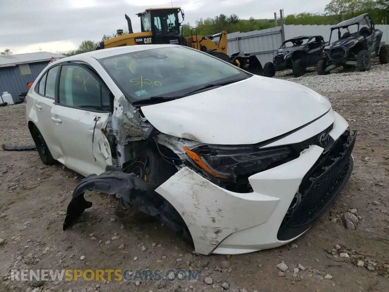 1 fotografías del automóvil dañado 5YFEPRAE9LP070977 TOYOTA COROLLA 2020