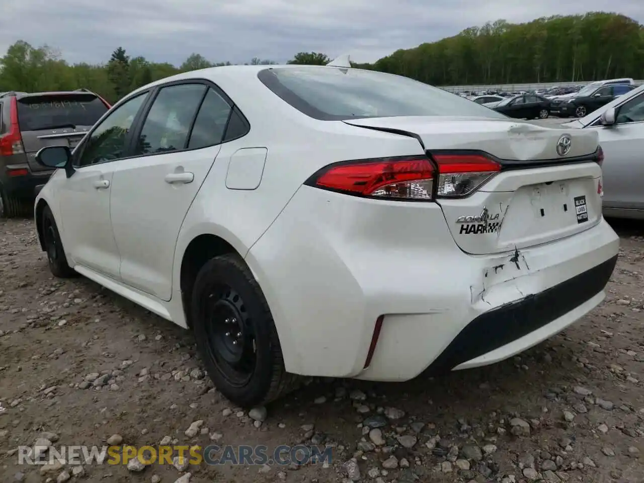 3 fotografías del automóvil dañado 5YFEPRAE9LP070977 TOYOTA COROLLA 2020