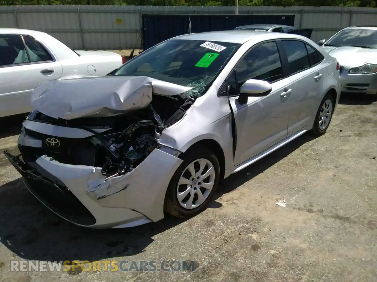2 Photograph of a damaged car 5YFEPRAE9LP079677 TOYOTA COROLLA 2020