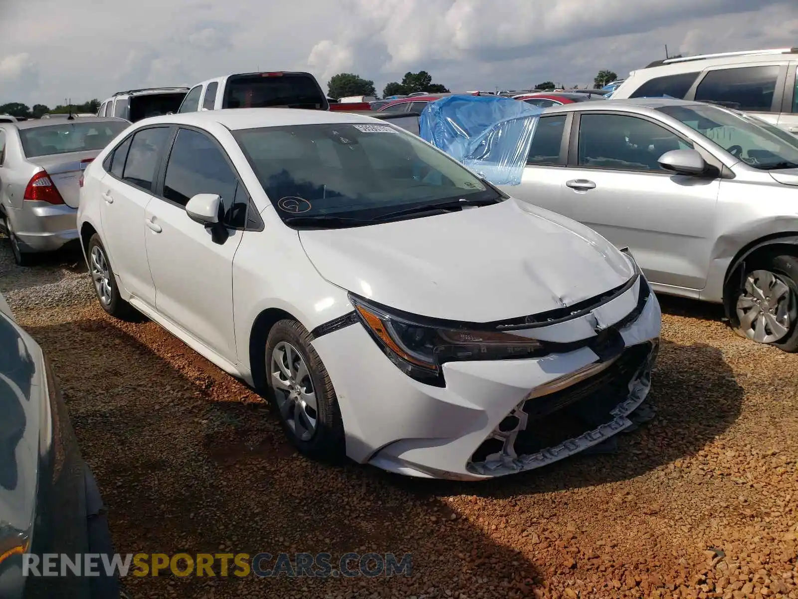 1 Photograph of a damaged car 5YFEPRAE9LP080036 TOYOTA COROLLA 2020