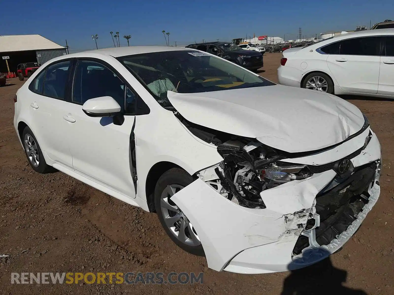 1 Photograph of a damaged car 5YFEPRAE9LP080425 TOYOTA COROLLA 2020