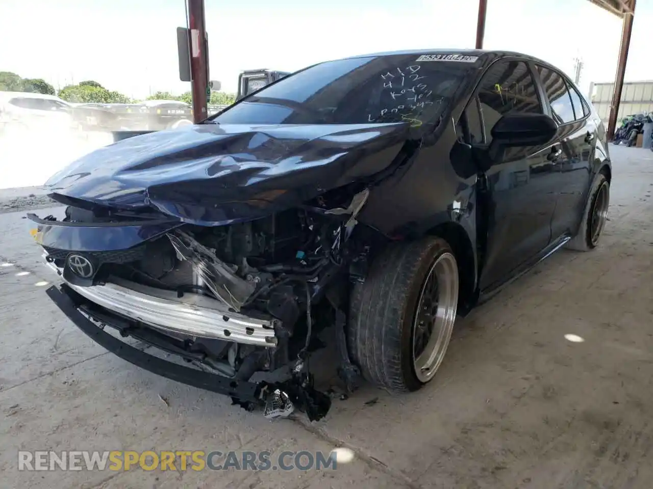 2 Photograph of a damaged car 5YFEPRAE9LP083454 TOYOTA COROLLA 2020