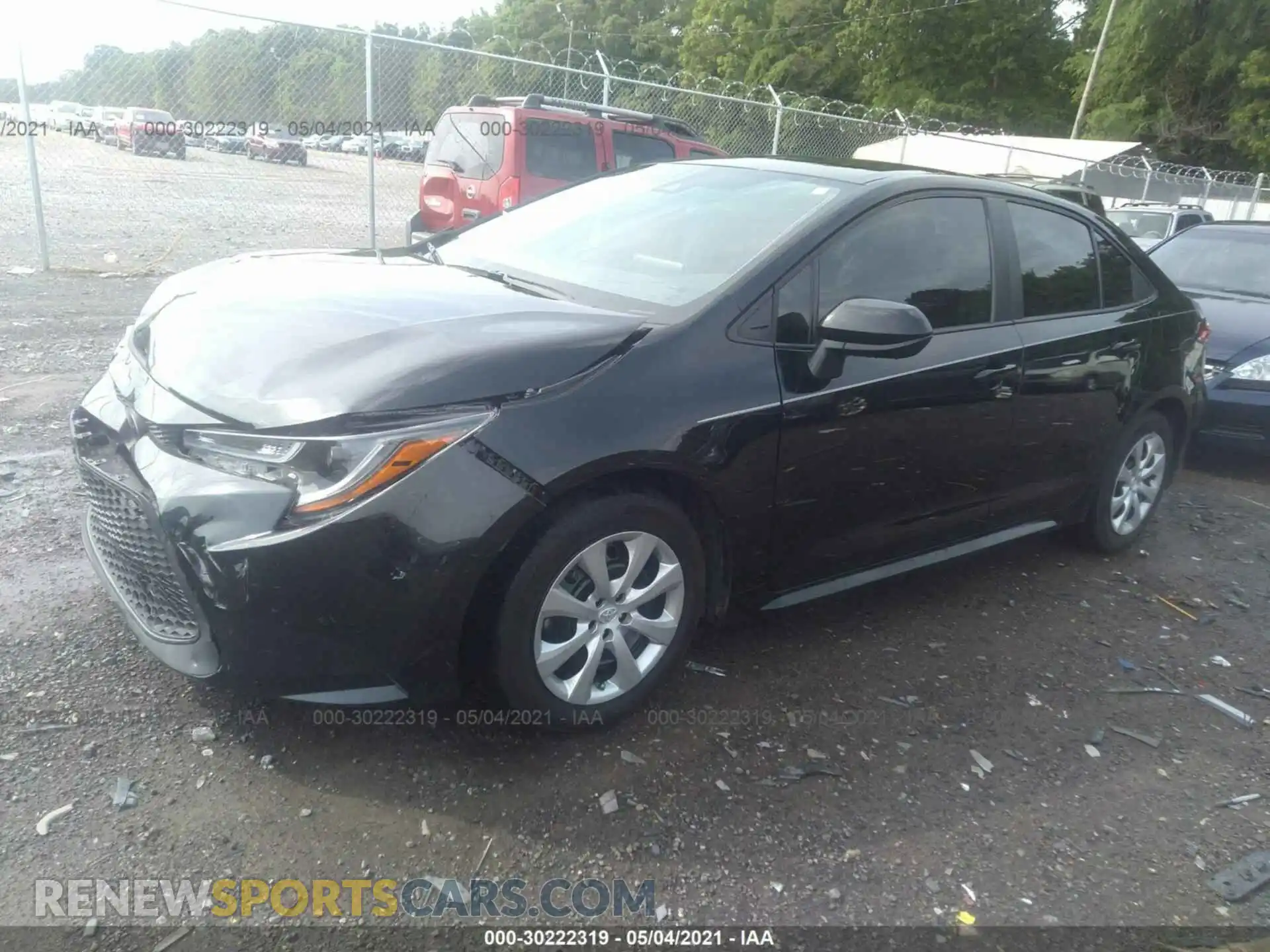 2 Photograph of a damaged car 5YFEPRAE9LP085284 TOYOTA COROLLA 2020