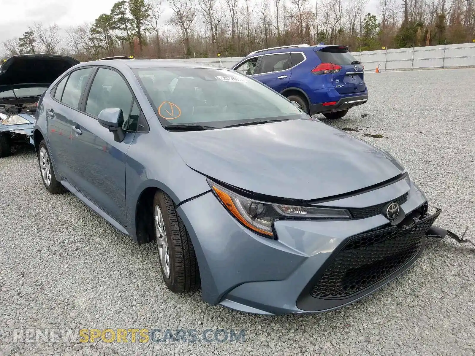 1 Photograph of a damaged car 5YFEPRAE9LP085642 TOYOTA COROLLA 2020