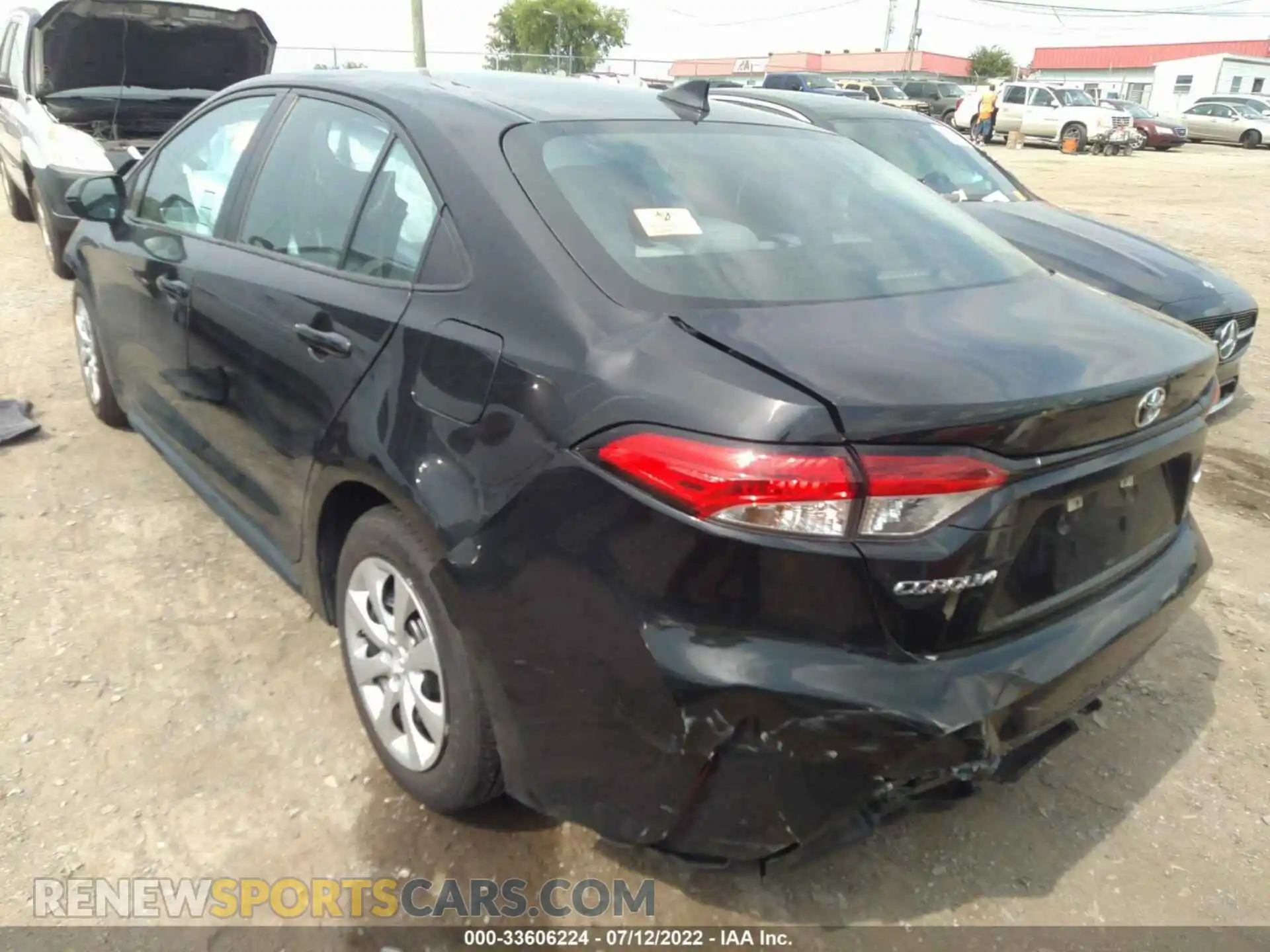 3 fotografías del automóvil dañado 5YFEPRAE9LP089402 TOYOTA COROLLA 2020