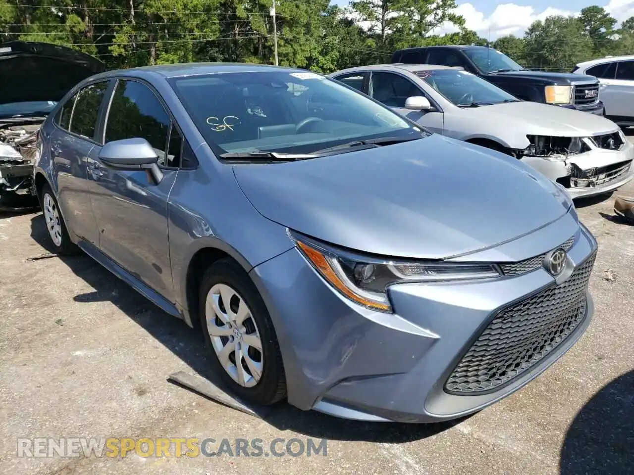 1 Photograph of a damaged car 5YFEPRAE9LP096317 TOYOTA COROLLA 2020