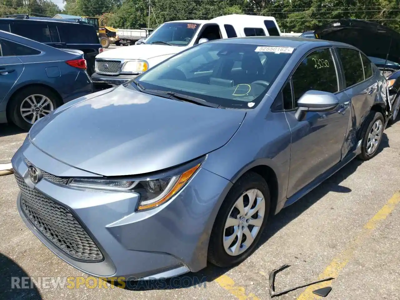 2 Photograph of a damaged car 5YFEPRAE9LP096317 TOYOTA COROLLA 2020