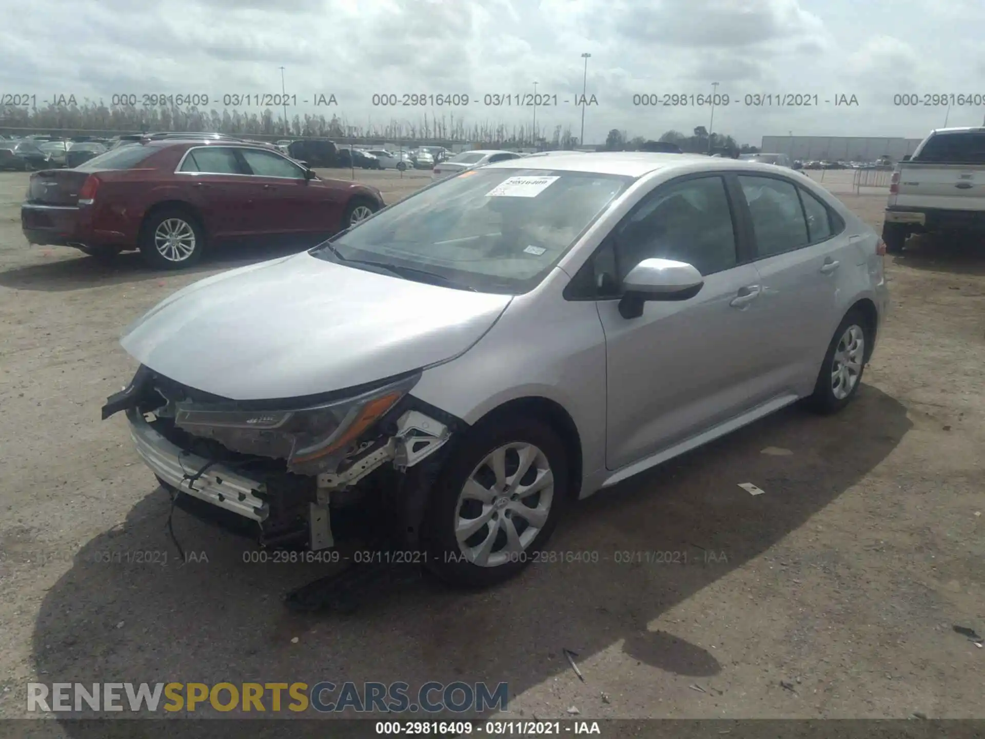 2 Фотография поврежденного автомобиля 5YFEPRAE9LP096351 TOYOTA COROLLA 2020