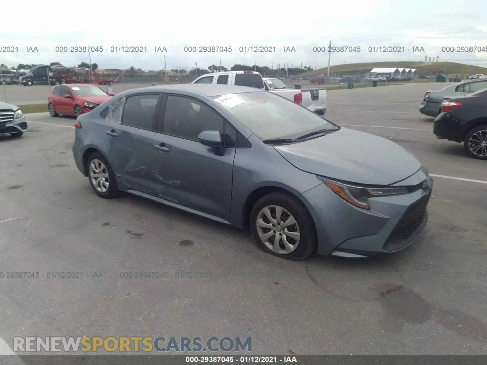 1 Photograph of a damaged car 5YFEPRAE9LP101094 TOYOTA COROLLA 2020