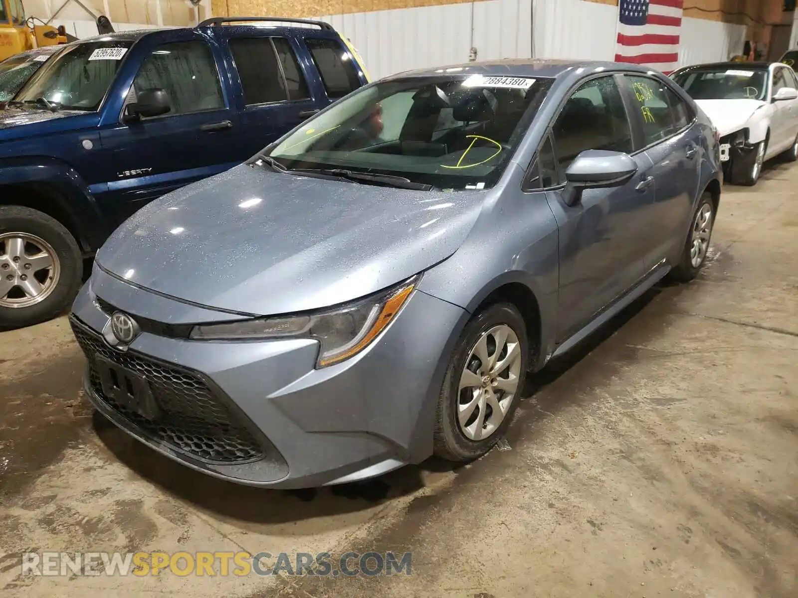 2 Photograph of a damaged car 5YFEPRAE9LP110930 TOYOTA COROLLA 2020