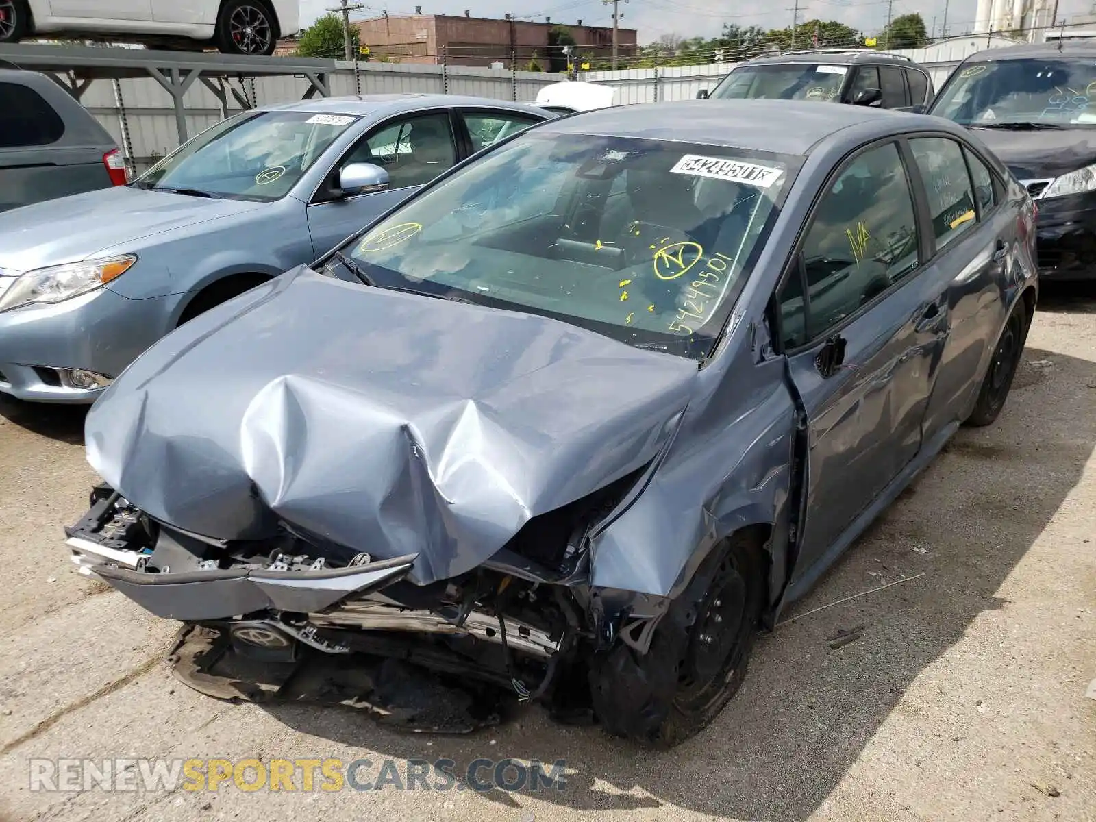 2 Фотография поврежденного автомобиля 5YFEPRAE9LP113598 TOYOTA COROLLA 2020