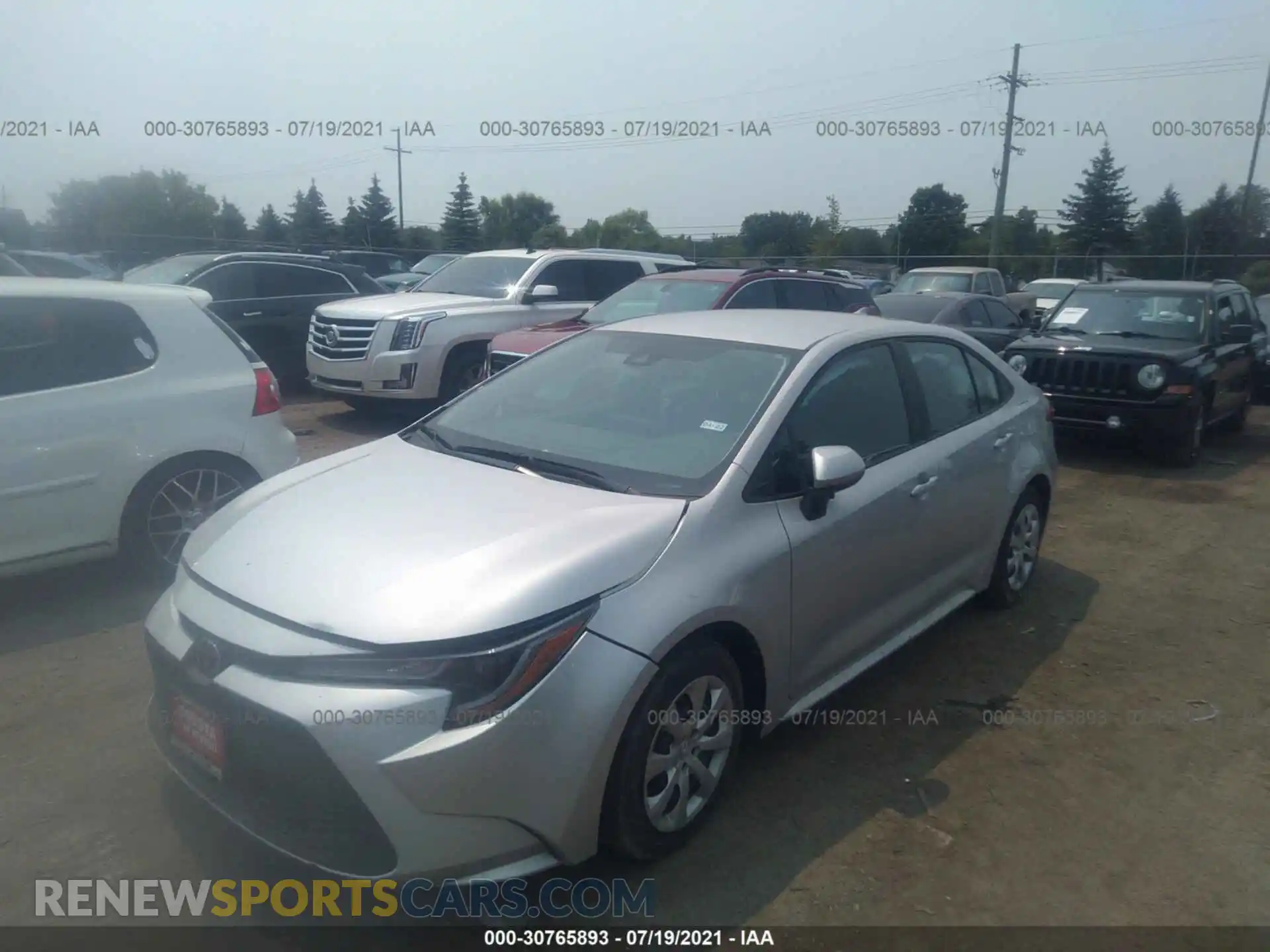 2 Photograph of a damaged car 5YFEPRAE9LP122401 TOYOTA COROLLA 2020