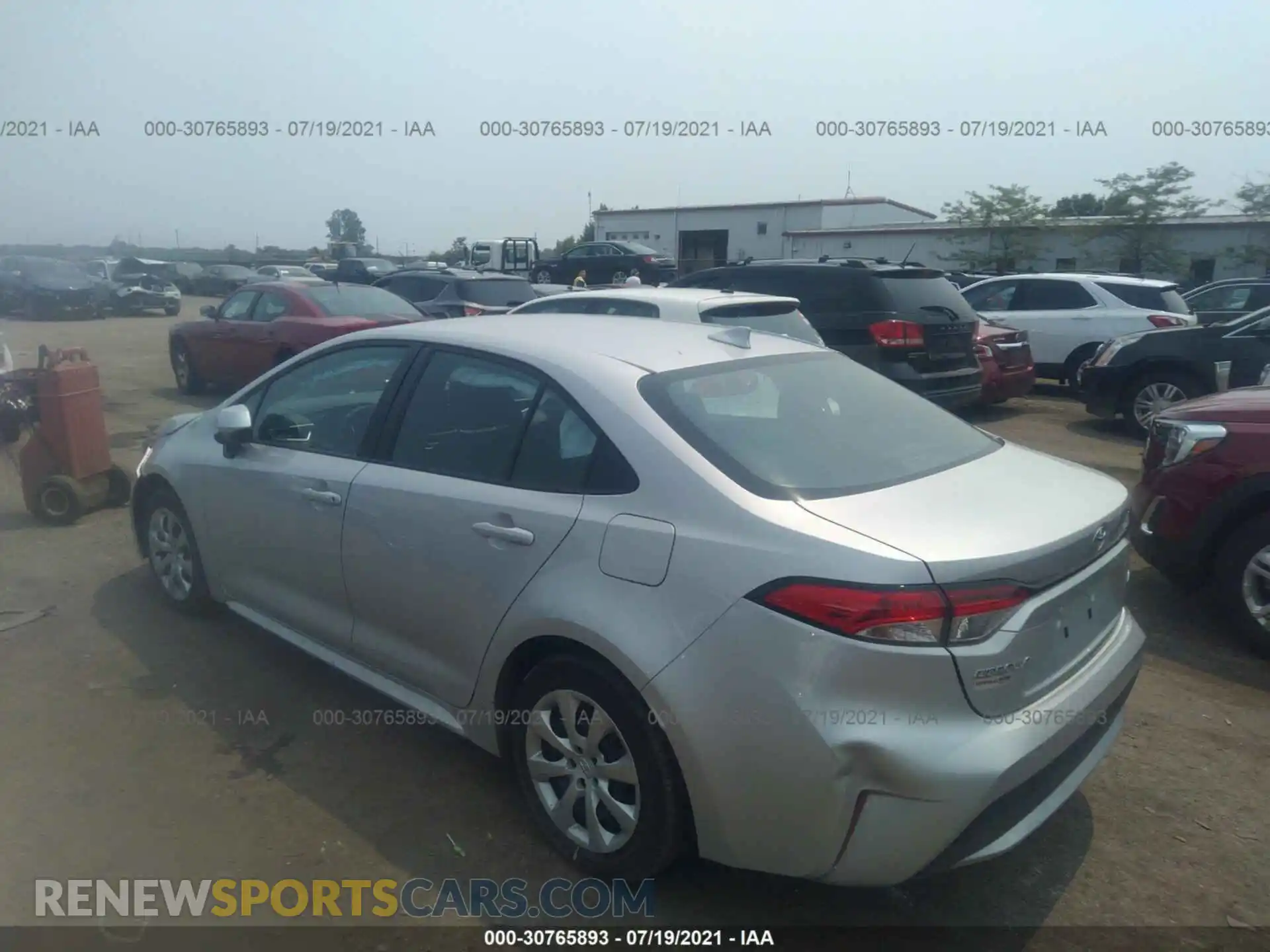 3 Photograph of a damaged car 5YFEPRAE9LP122401 TOYOTA COROLLA 2020