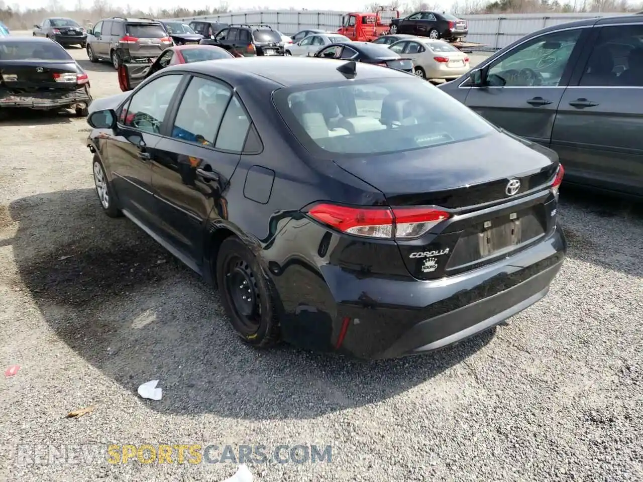 3 Photograph of a damaged car 5YFEPRAE9LP124701 TOYOTA COROLLA 2020