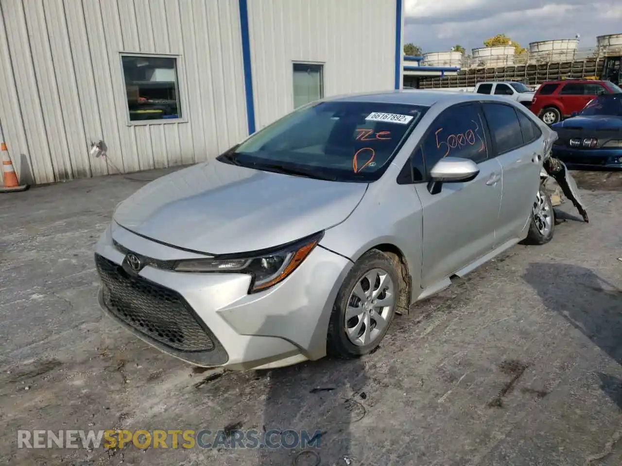 2 Photograph of a damaged car 5YFEPRAE9LP127596 TOYOTA COROLLA 2020