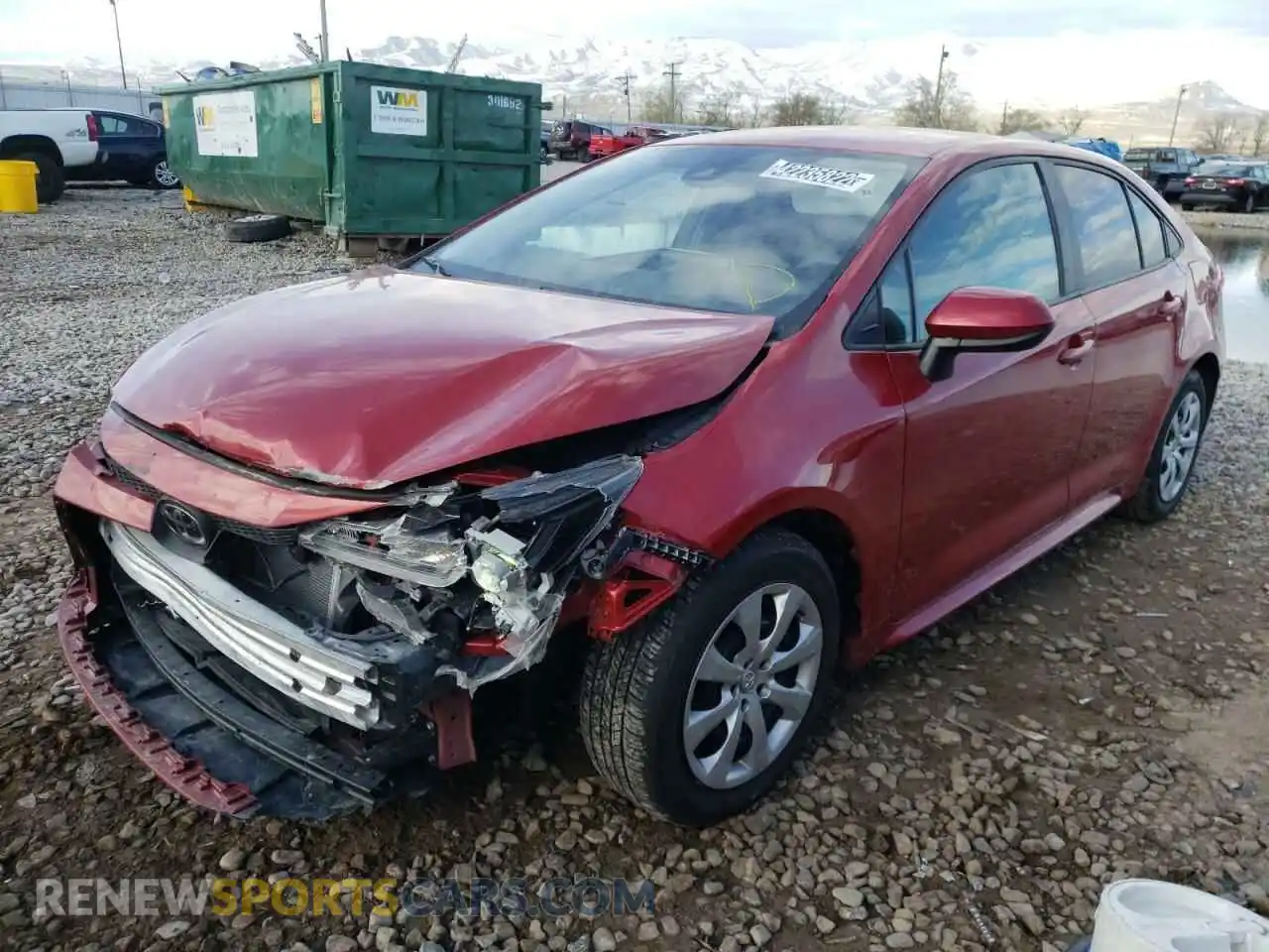 2 Photograph of a damaged car 5YFEPRAE9LP132569 TOYOTA COROLLA 2020