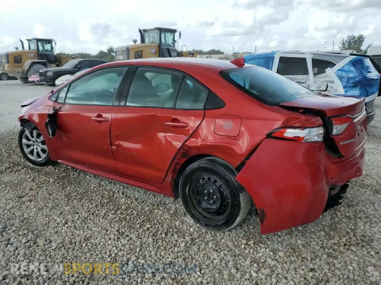 2 Photograph of a damaged car 5YFEPRAE9LP142888 TOYOTA COROLLA 2020