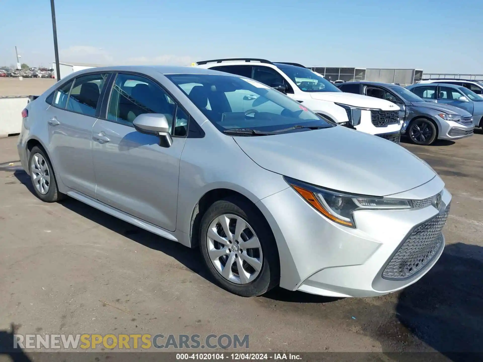1 fotografías del automóvil dañado 5YFEPRAEXLP009704 TOYOTA COROLLA 2020